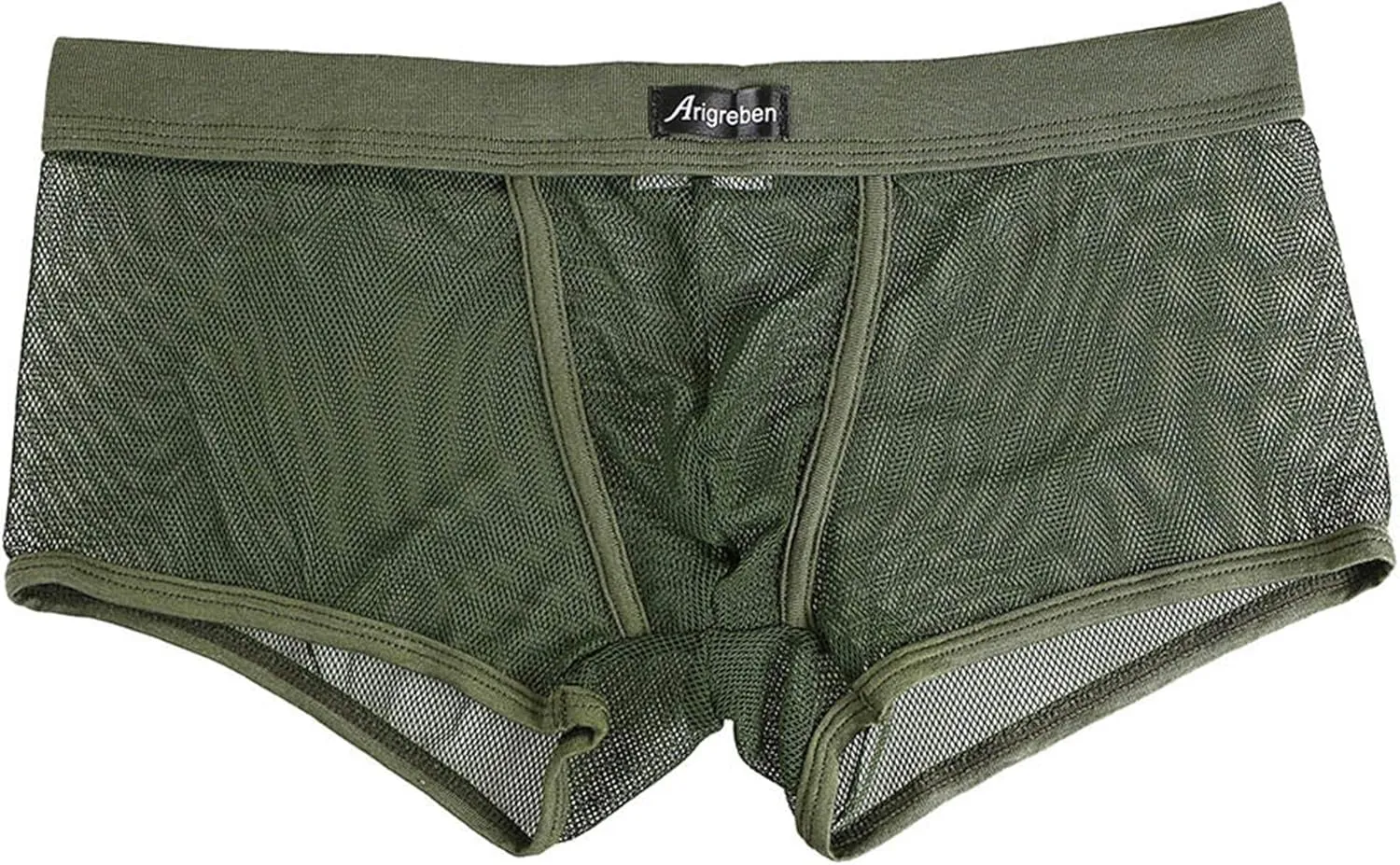 Mens Transparent Underwear See-Through Mesh Underpants Boxer Briefs Sexy T Lingerie Shorts Zulmaliu