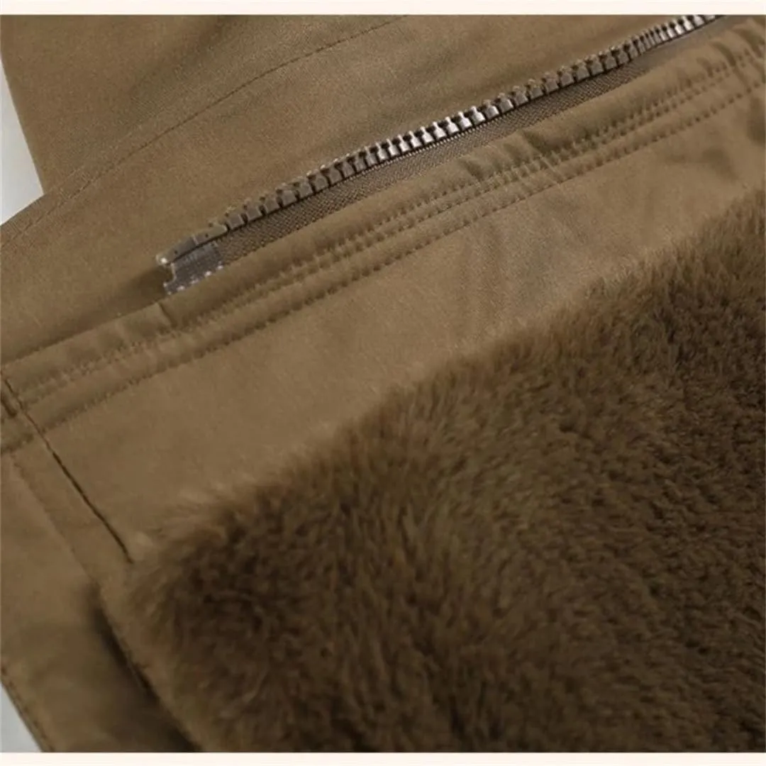 Mid Length Version Large Size Winter Cotton-Padded Coat Middle-Aged Mother Parkas Thickened Warm Hooded Outwear