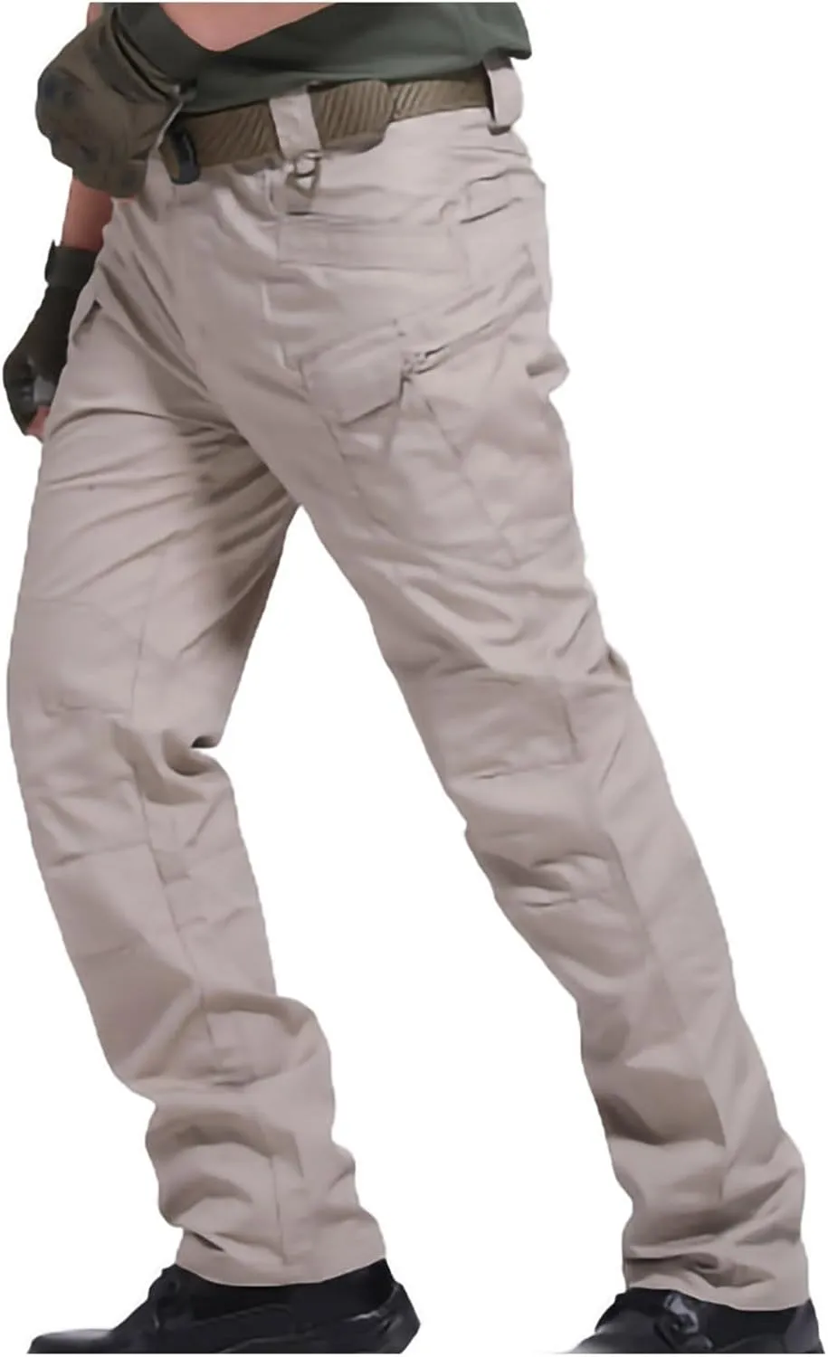 Military Men's Cargo Pants Water Resistant Relaxed Fit Tactical Combat Army Cargo Work Pants Outdoor Hiking Trousers