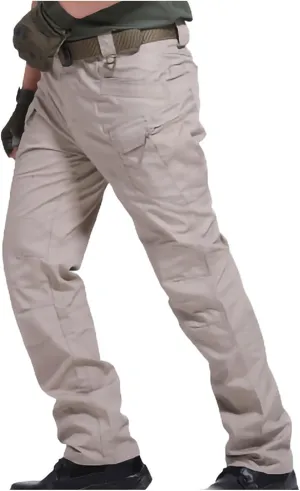 Military Men's Cargo Pants Water Resistant Relaxed Fit Tactical Combat Army Cargo Work Pants Outdoor Hiking Trousers