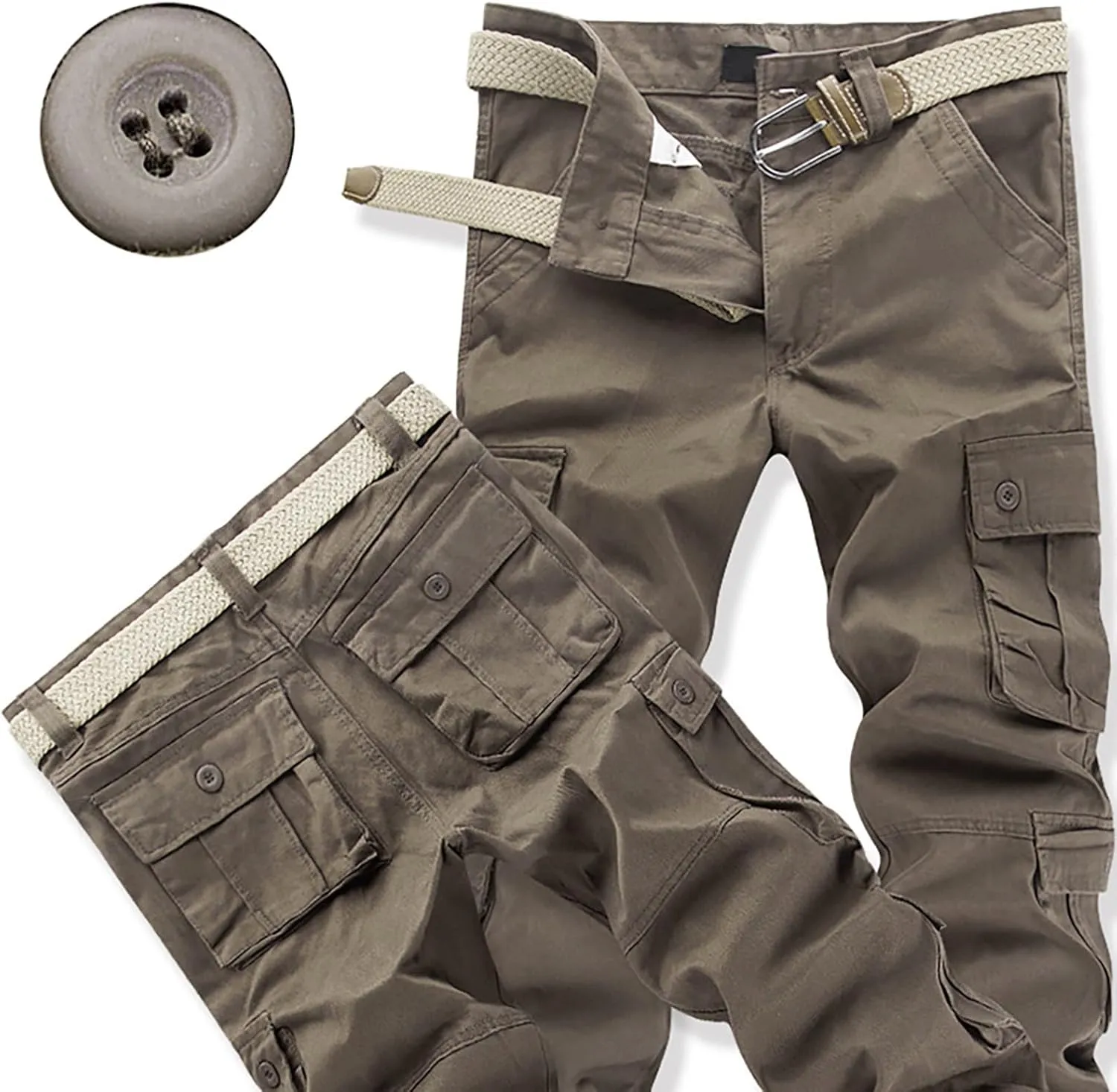 Military Tactical Pants for Men Straight Leg Army Combat Camo Multi Pockets Cargo Pants Camouflage Hunting Work Pants