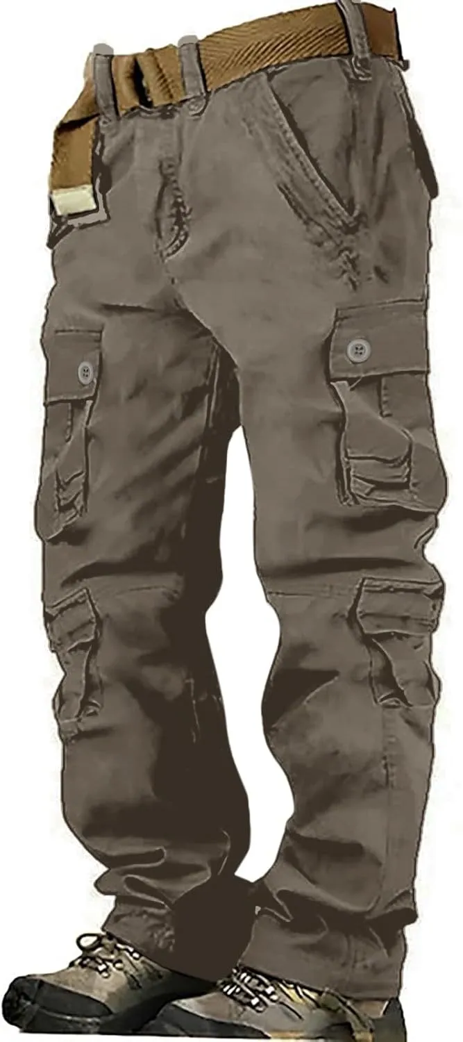 Military Tactical Pants for Men Straight Leg Army Combat Camo Multi Pockets Cargo Pants Camouflage Hunting Work Pants