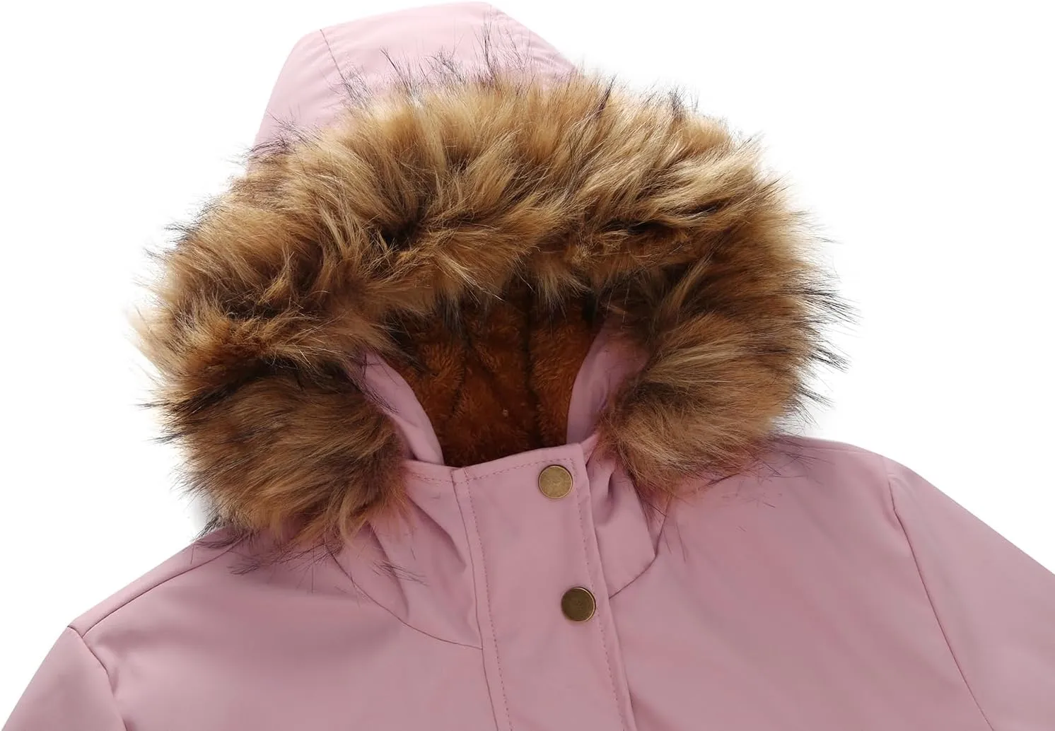 MODFUL Winter Coat Women Jacket Thicken Fleece Lined Parka Jackets with Fur Hood