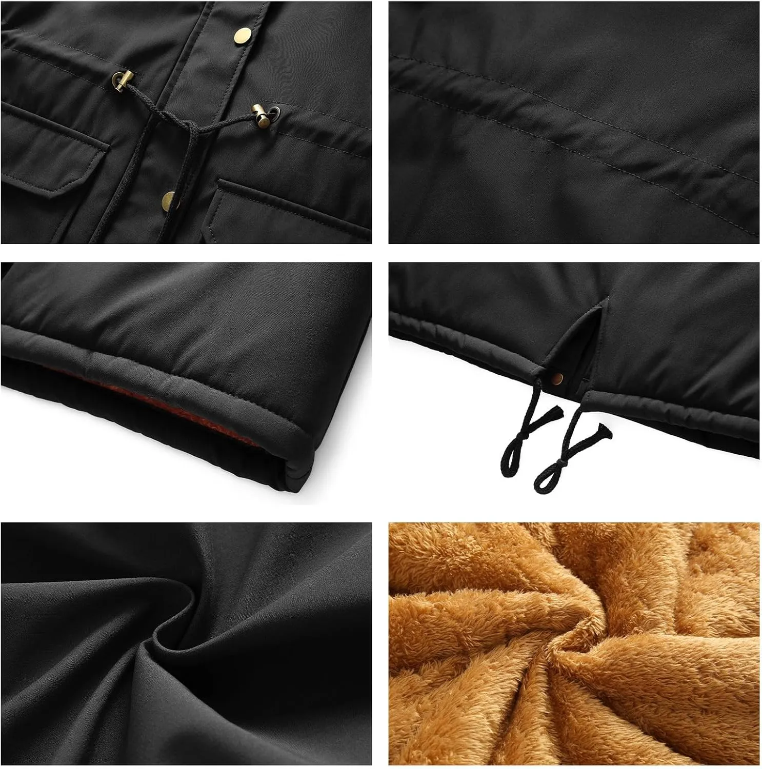 MODFUL Winter Coat Women Jacket Thicken Fleece Lined Parka Jackets with Fur Hood