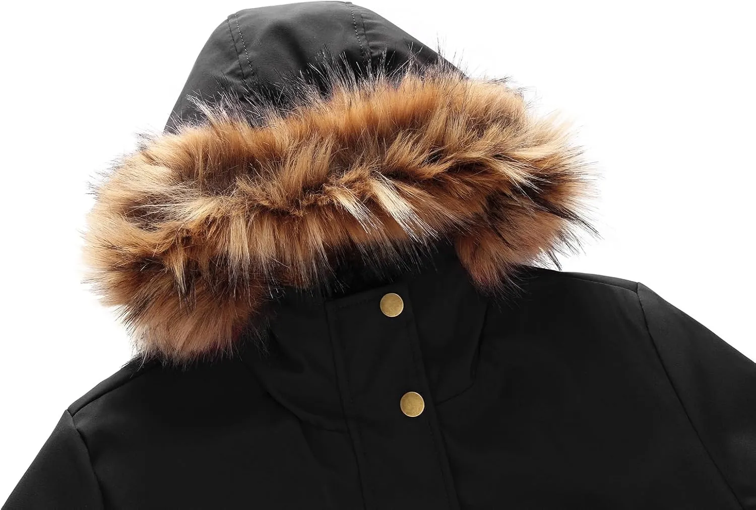 MODFUL Winter Coat Women Jacket Thicken Fleece Lined Parka Jackets with Fur Hood