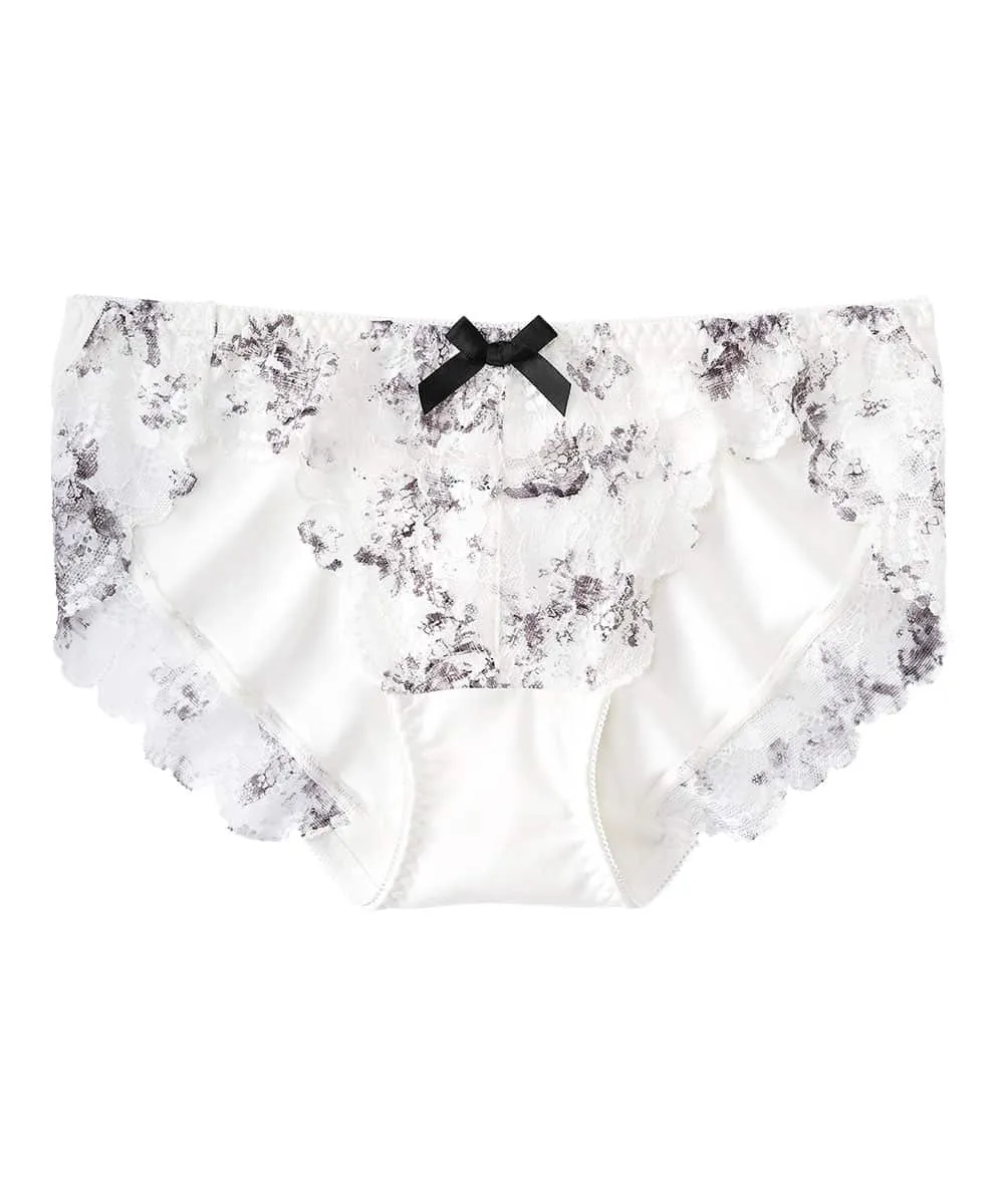 Monotone Flower Bikini Panty