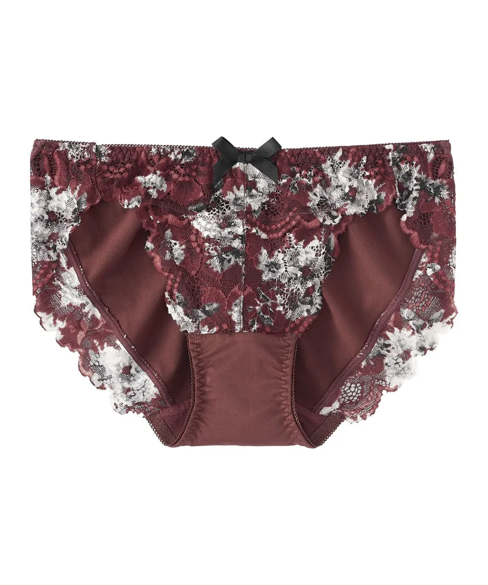 Monotone Flower Bikini Panty