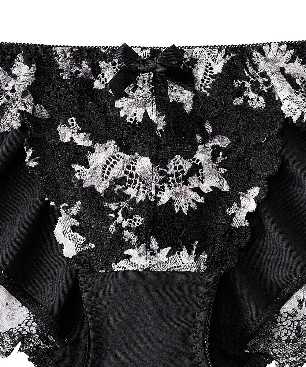 Monotone Flower Bikini Panty