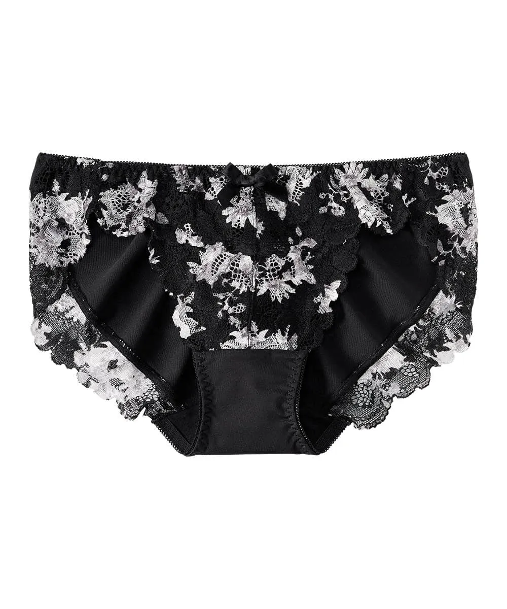 Monotone Flower Bikini Panty