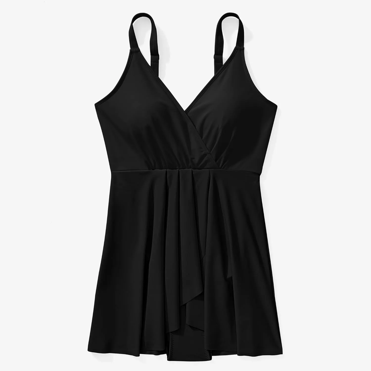 MOOSLOVER Women One Piece Swim Dress Swimsuit Tummy Control Ruched Skirted Bathing Suit