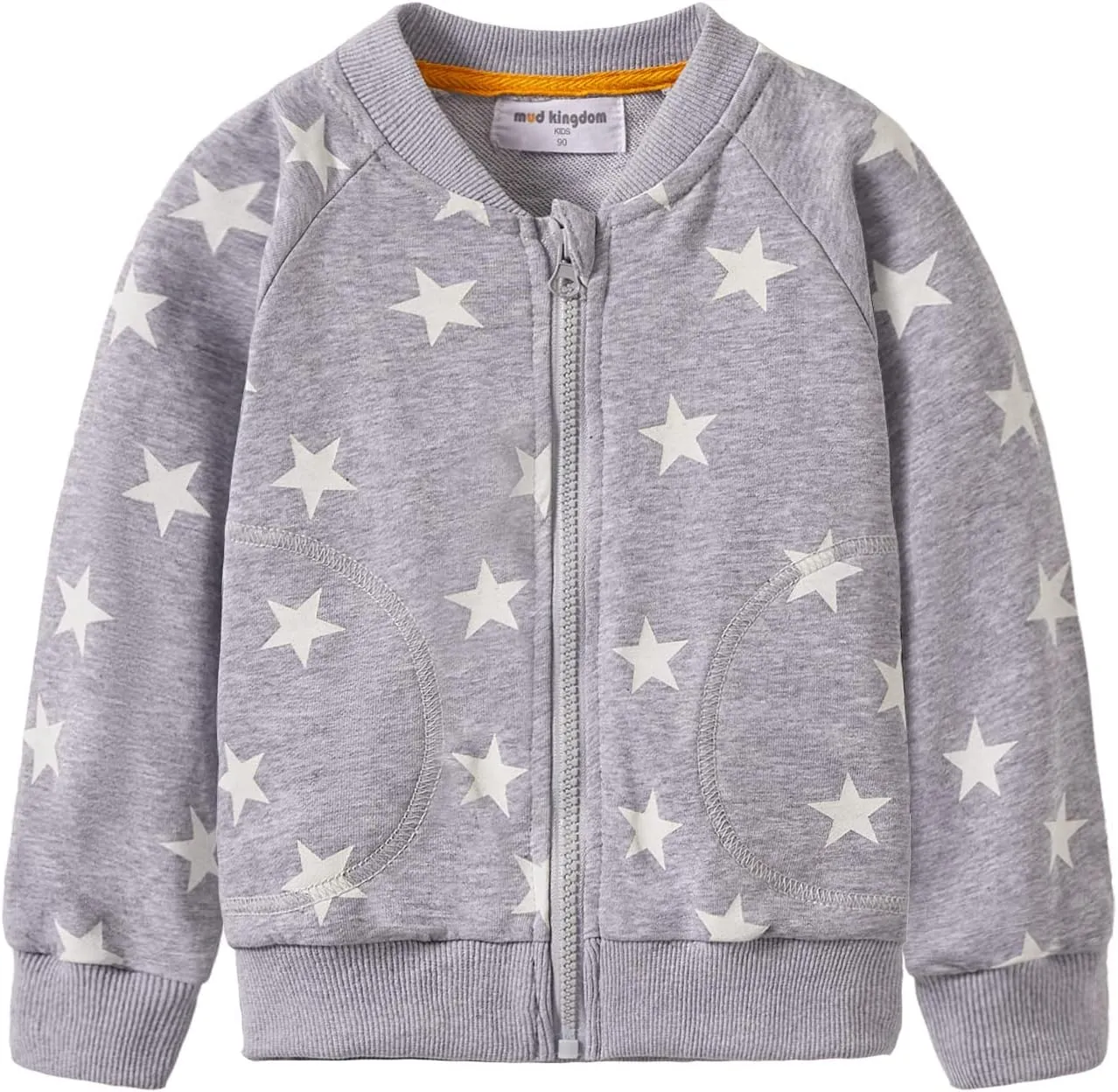 Mud Kingdom Little Boys Bomber Jackets Fashion Full Zipper Cotton Casual