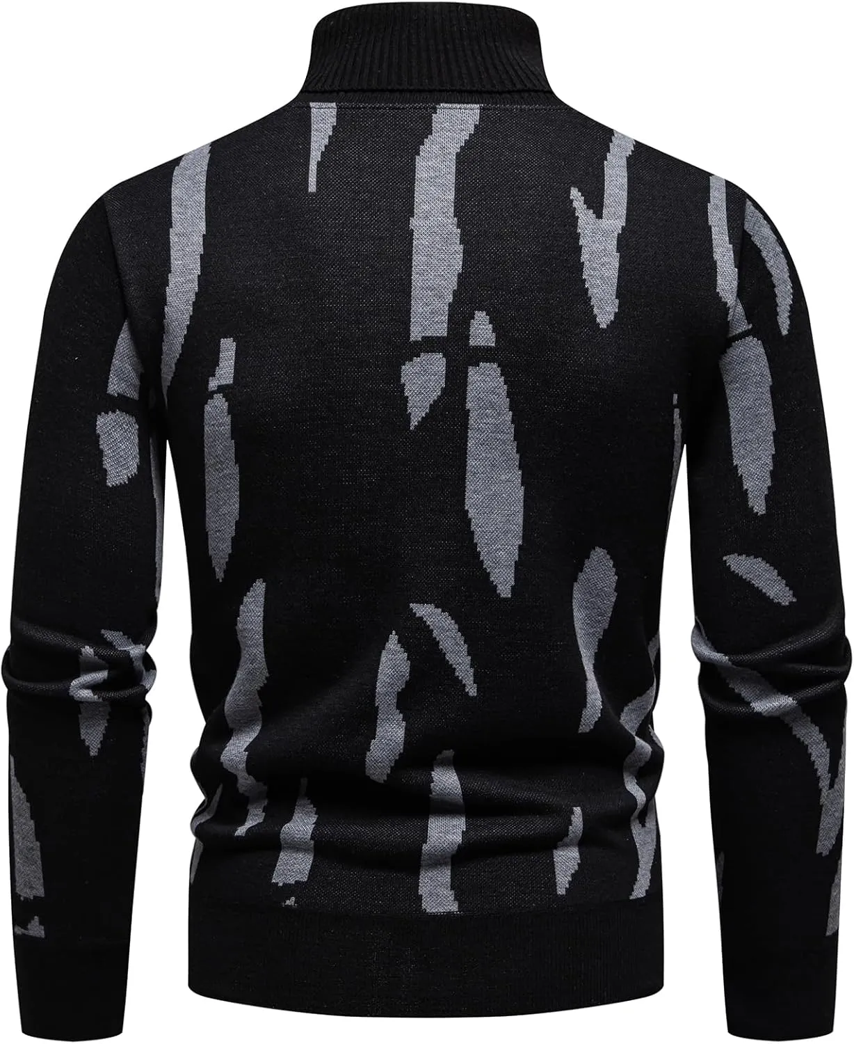 Mylldey Mens Turtleneck Sweaters Cable Knit Long Sleeve Men's Pullover Sweaters