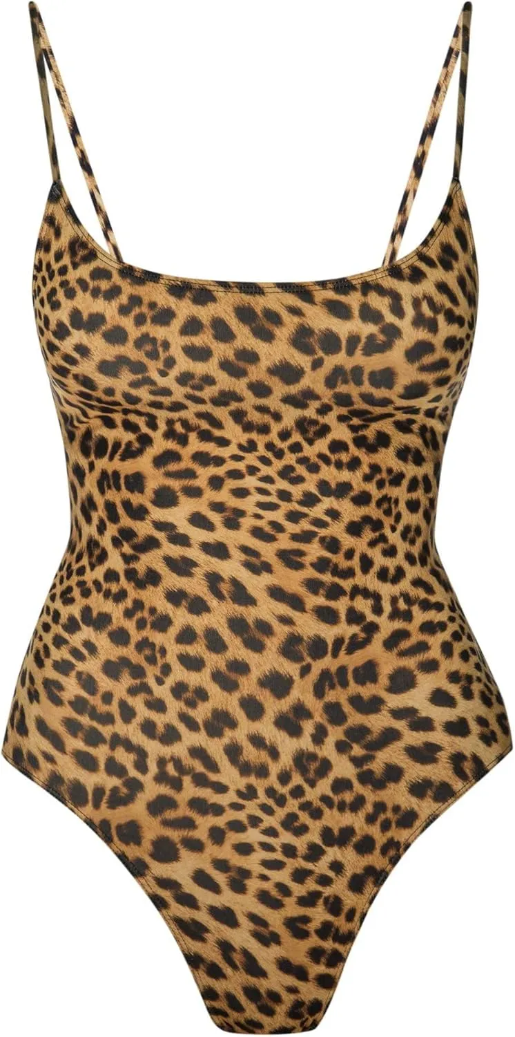 Narecte Sexy One Piece Bathing Suit for Women Tummy Control High Cut One Piece Swimsuit Womens Swim Suit