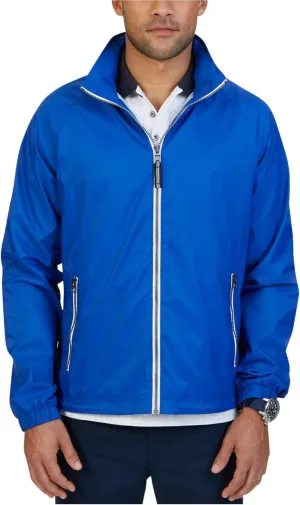 Nautica Long Sleeve Zip Front Nylon Windbreaker