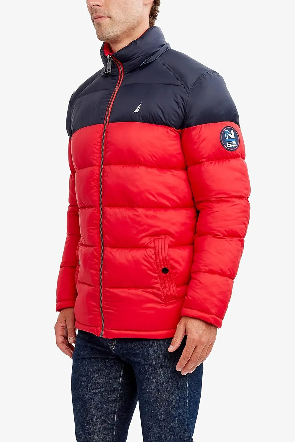 Nautica Men's Water Resistant Nylon Puffer Jacket