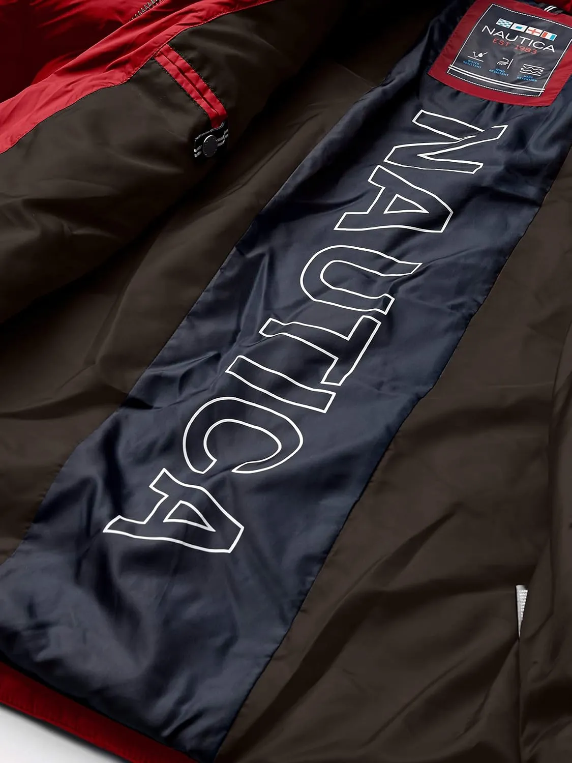 Nautica Men's Water Resistant Nylon Puffer Jacket