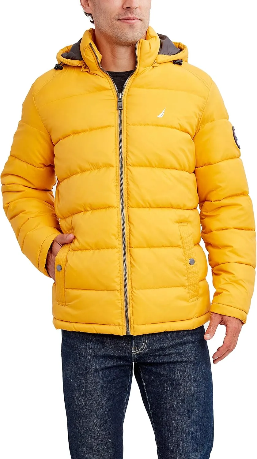 Nautica Men's Water Resistant Nylon Puffer Jacket