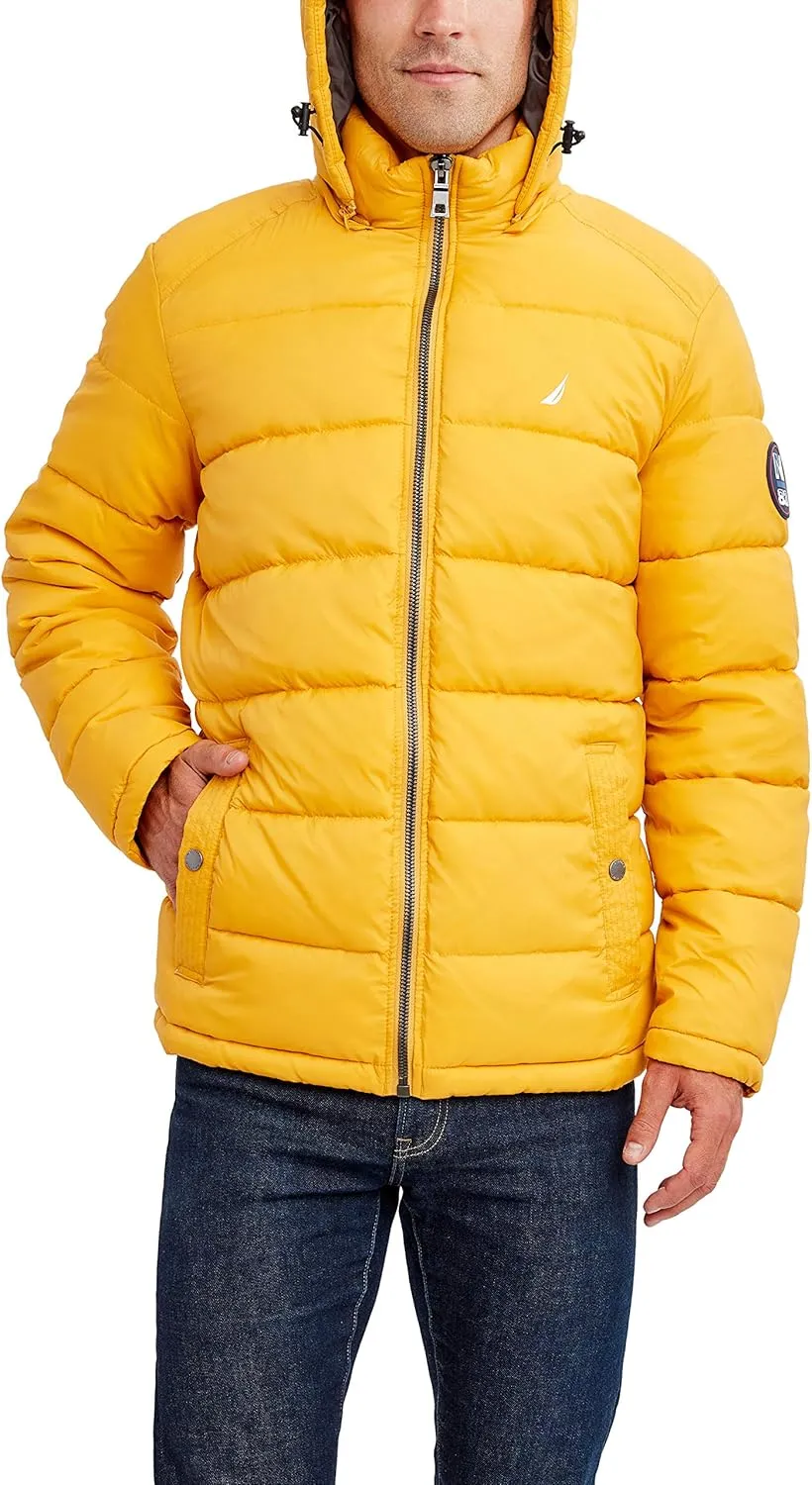 Nautica Men's Water Resistant Nylon Puffer Jacket