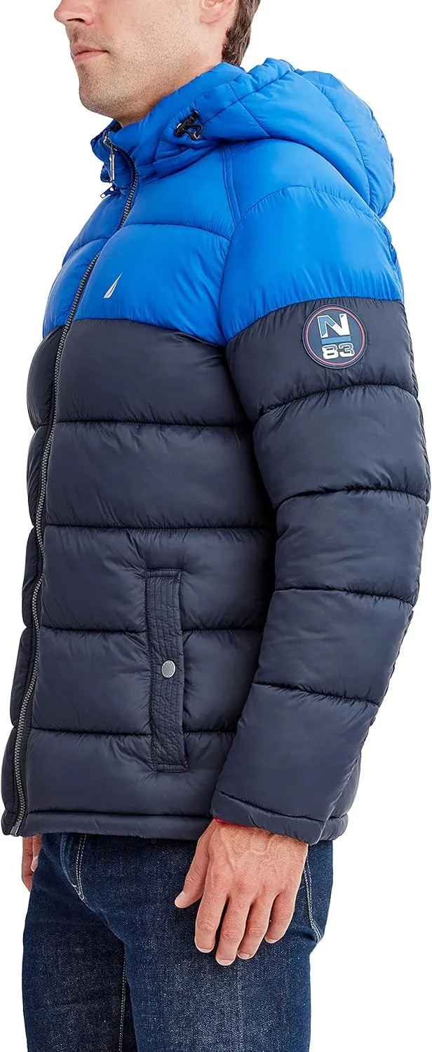 Nautica Men's Water Resistant Nylon Puffer Jacket