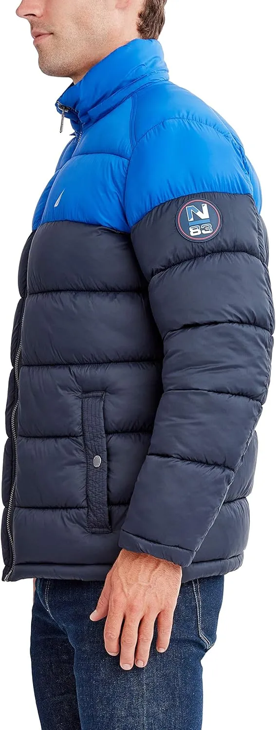 Nautica Men's Water Resistant Nylon Puffer Jacket