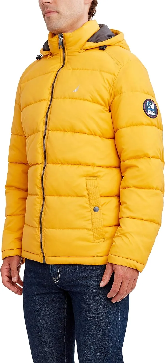 Nautica Men's Water Resistant Nylon Puffer Jacket