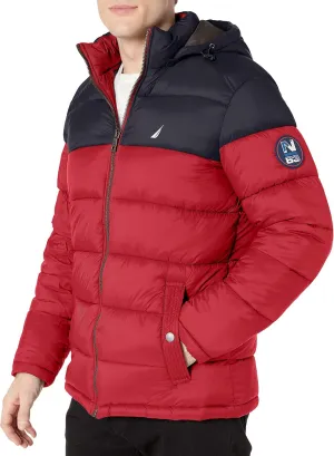 Nautica Men's Water Resistant Nylon Puffer Jacket