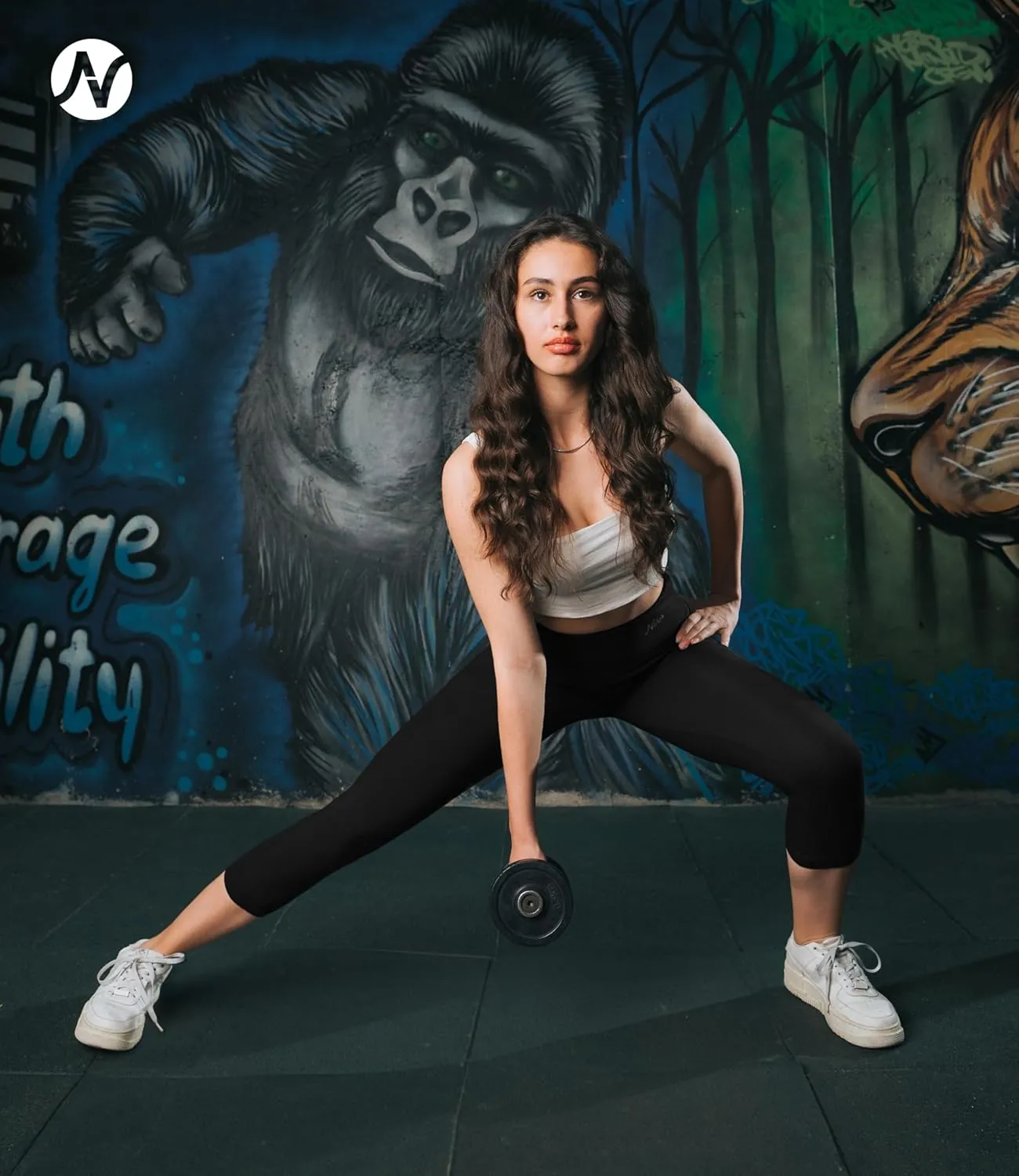 Nirlon Women's Capri Leggings High Waist Workout Yoga Pants 3/4 Length