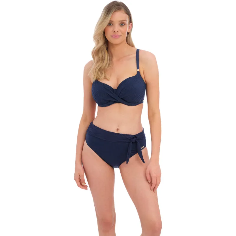 Ottawa Wrap Front Full Cup Bikini Top Ink Blue - Fantasie Swim