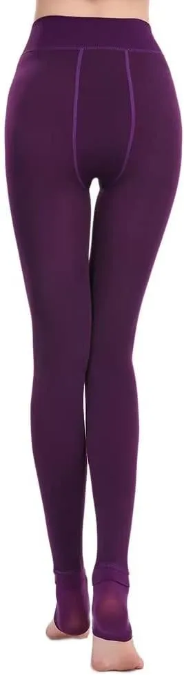 OUYE Women's Full Length Fleece Lining Thermal Leggings