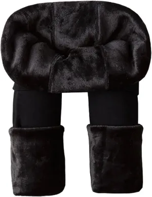 OUYE Women's Full Length Fleece Lining Thermal Leggings