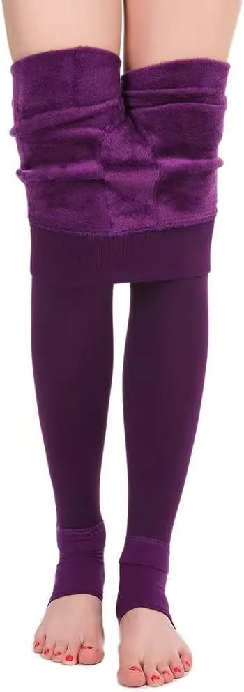 OUYE Women's Full Length Fleece Lining Thermal Leggings
