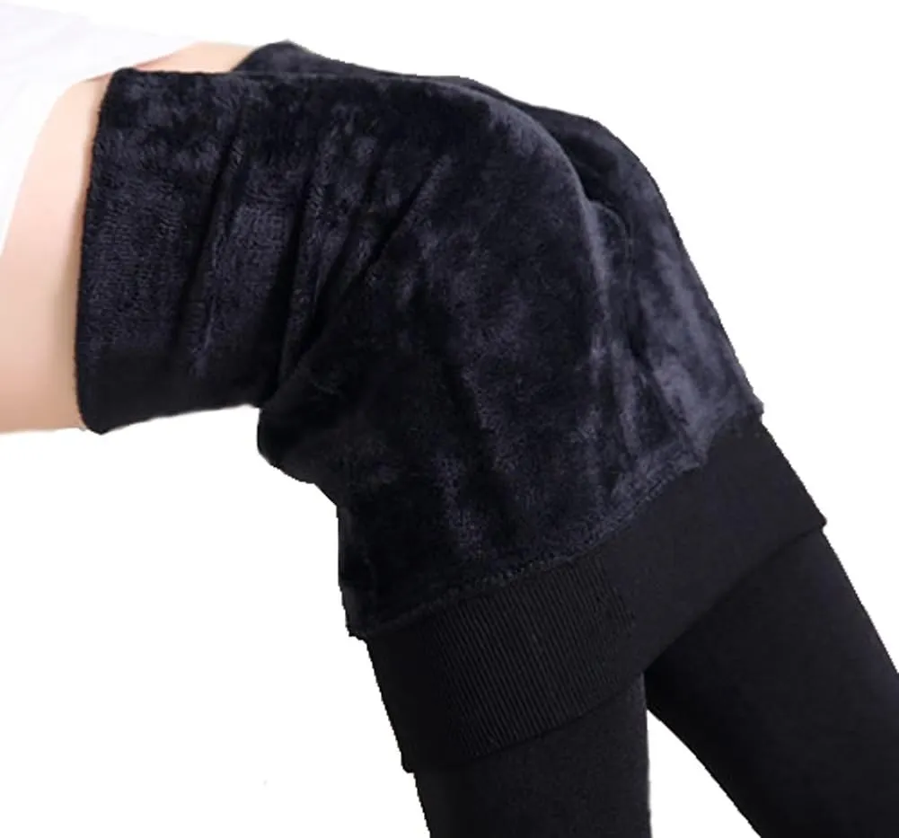 OUYE Women's Full Length Fleece Lining Thermal Leggings