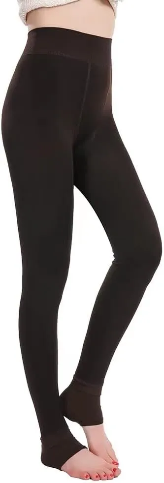 OUYE Women's Full Length Fleece Lining Thermal Leggings