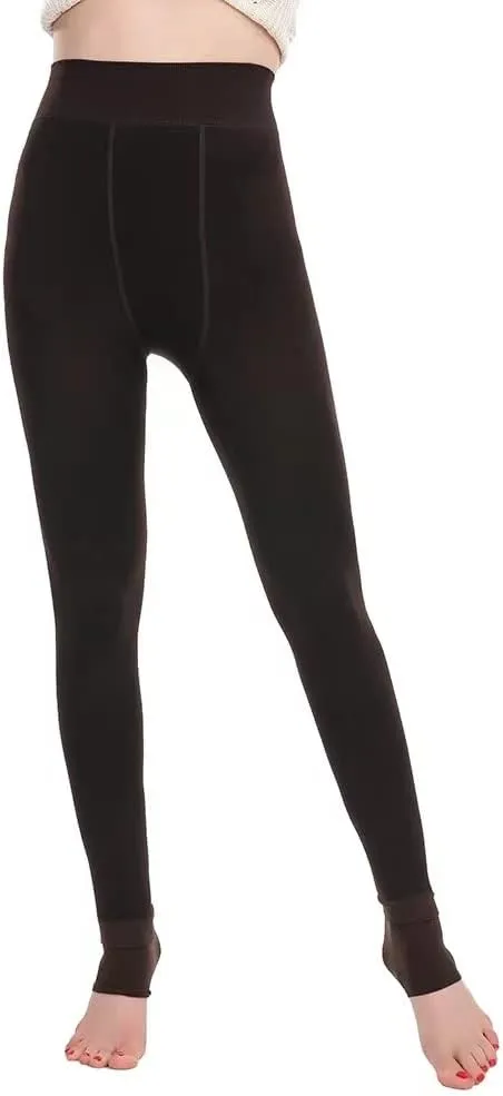 OUYE Women's Full Length Fleece Lining Thermal Leggings