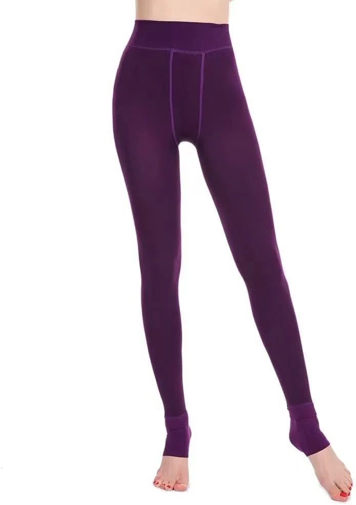 OUYE Women's Full Length Fleece Lining Thermal Leggings