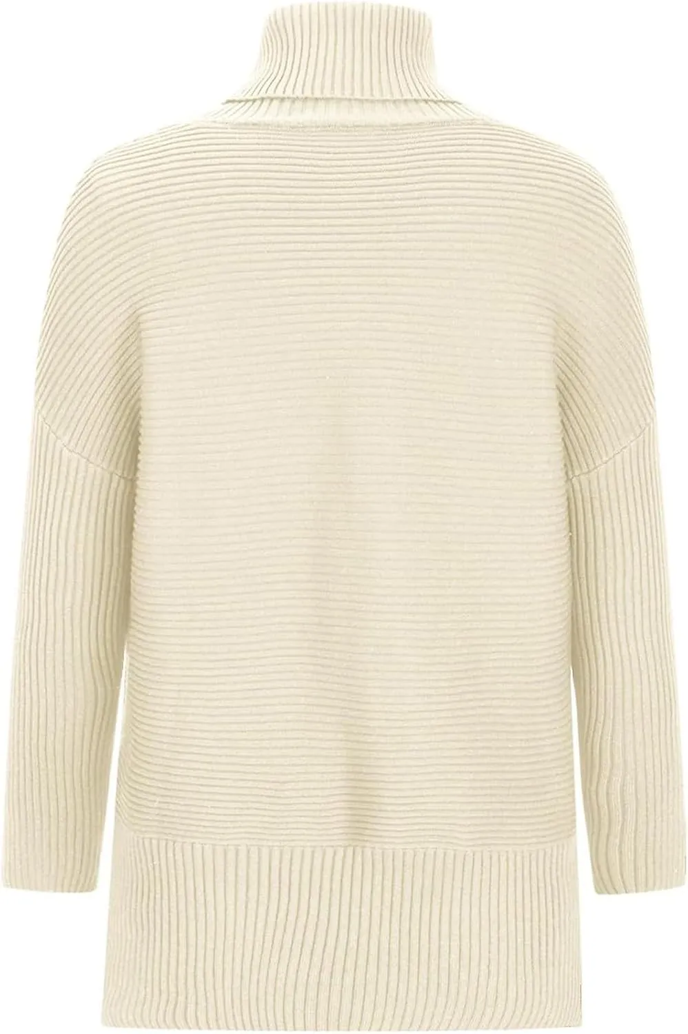 Oversized Sweaters for Women Turtleneck Bat-Wing Long Sleeve Ribbed Pullover Cozy Baggy Sweater 2024 Fall Outfits