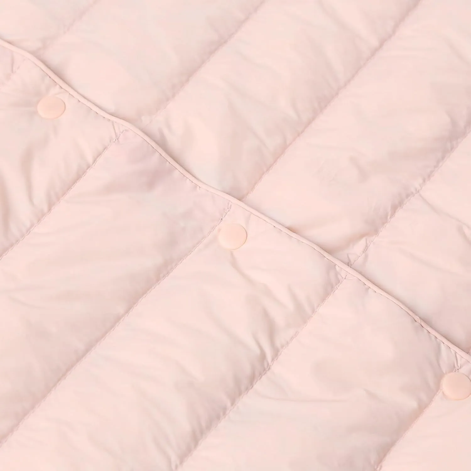 Packable Down Jacket for Women Lightweight Quilted Coat Portable Crewneck Long Sleeve Down Jackets Button Down