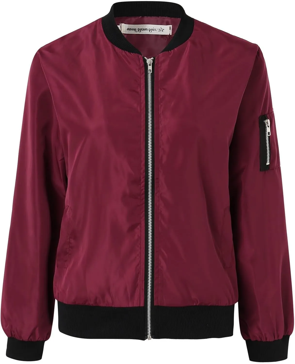 PeQAQ Jackets for Women Fashion 2024 Fall Lightweight Zipper Coats Trendy Casual Windproof Trench Coats Plus Size Outwear
