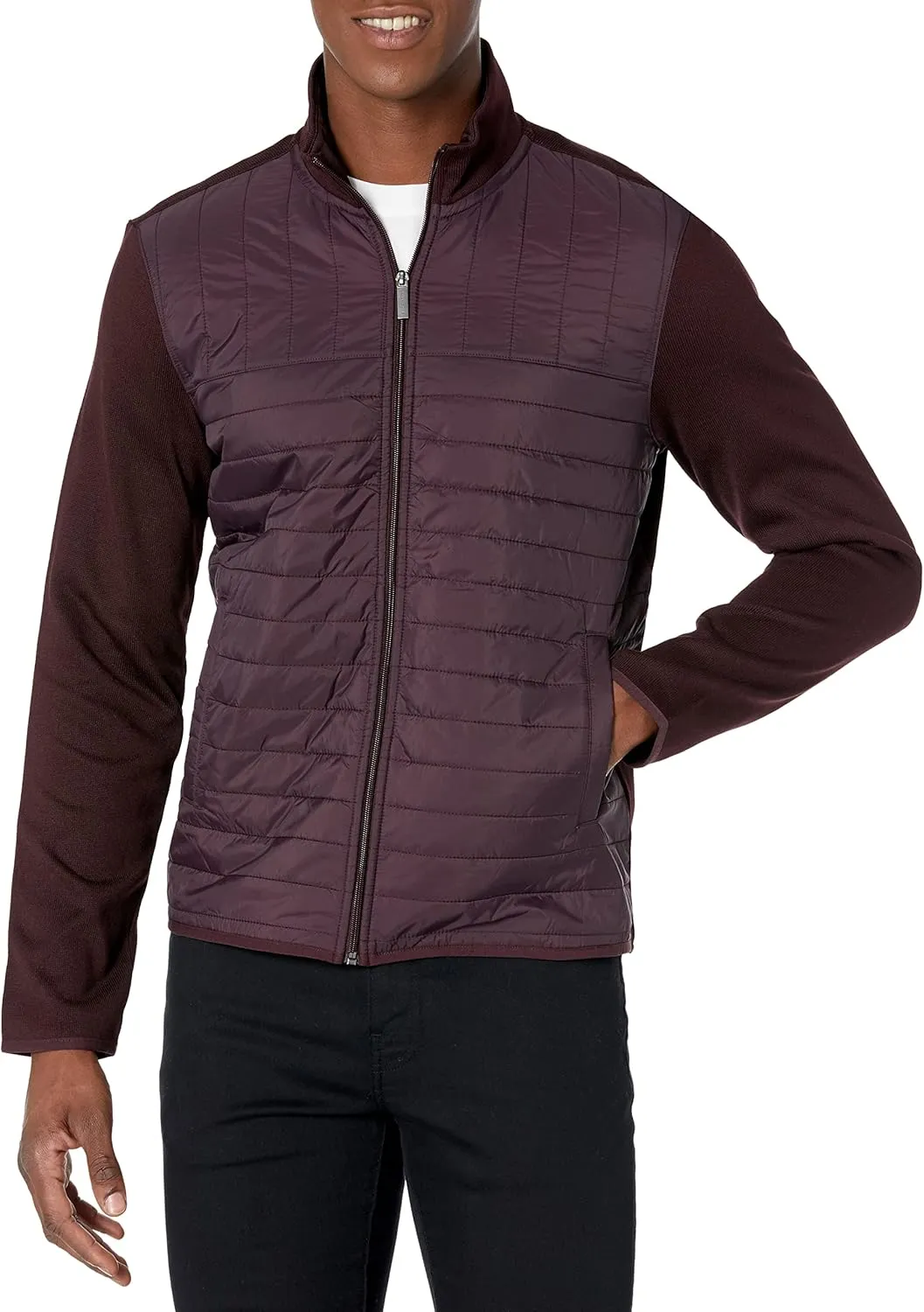 Perry Ellis Men's Nylon Quilted Jacket
