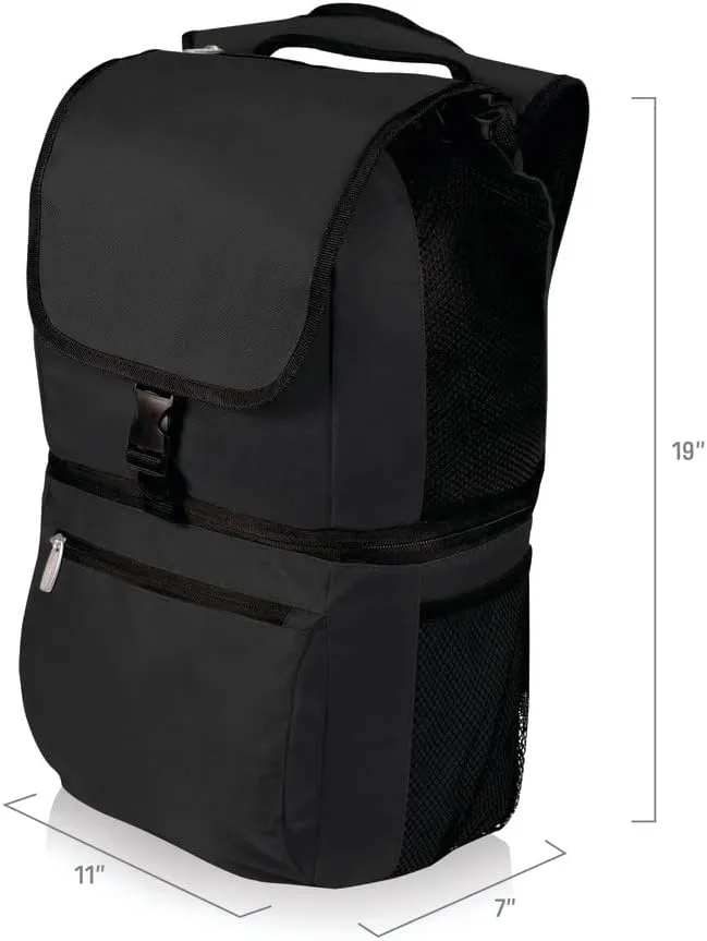 Picnic Time NCAA LSU Tigers Zuma Backpack Cooler, Black, 20 Liters