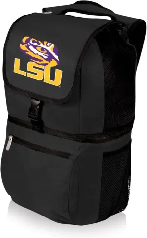Picnic Time NCAA LSU Tigers Zuma Backpack Cooler, Black, 20 Liters