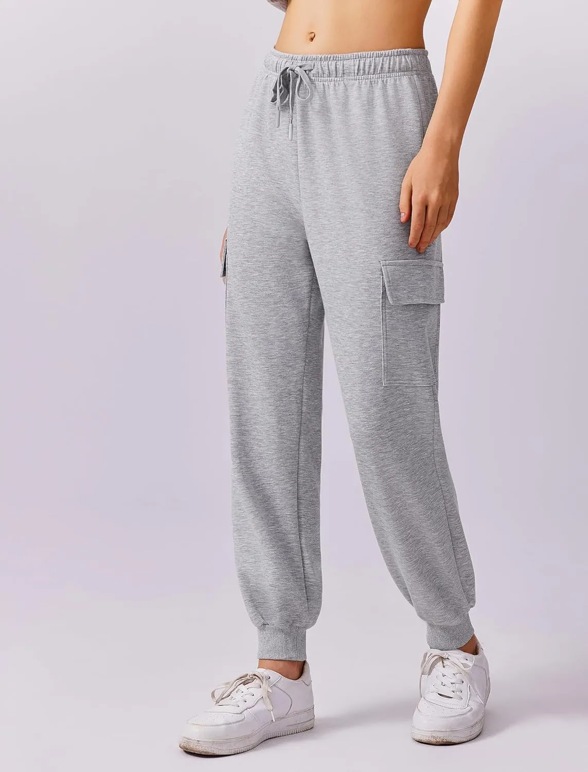 PINSPARK Two Piece Sets for Women Sweatsuit Drawstring Cargo Jogger Sets with 4 Pockets 2025 Airport Outfits Fall Tracksuit