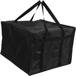 Pizza Insulated Bag Capacity Takeout Carrier with Double Zippers Lightweight Food Pouch for Restaurants Picnics and Grocery Shopping