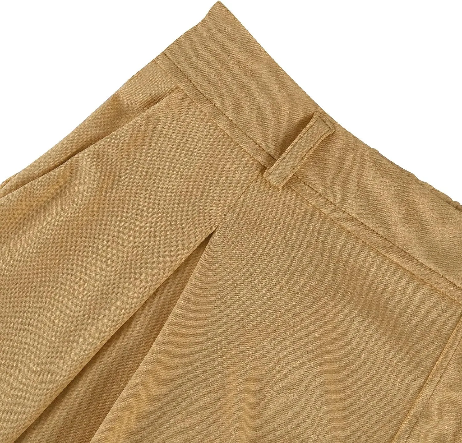 Plus Size Wide Leg Pants for Women Dressy Business Casual Stretchy Work Pants Flowy Palazzo Pants with Pockets