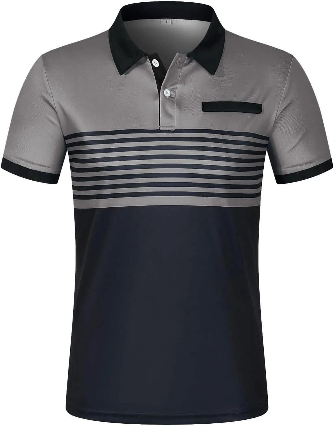 Polo Shirts for Men 2024 Gradient Lapel Short Sleeve Shirt Top Mens Polo Shirts Polos for Men 2024 Polo White