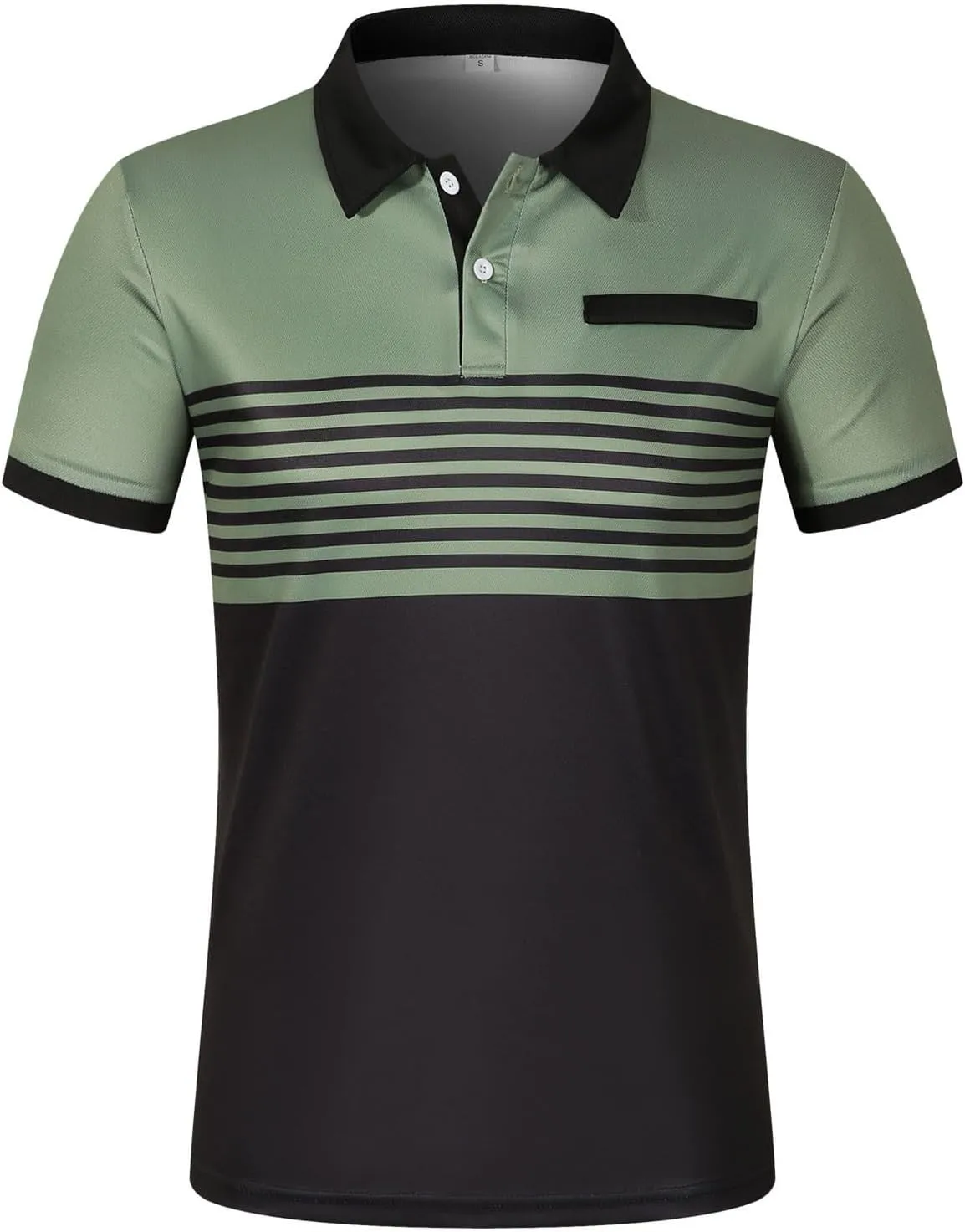 Polo Shirts for Men 2024 Gradient Lapel Short Sleeve Shirt Top Mens Polo Shirts Polos for Men 2024 Polo White