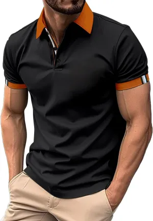 Polos for Men 2024 Shirts Short Sleeve Performance Patriotic Shirt Funny Shirt White T Shirts for Men Polo Shirts