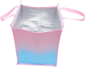 Portable Insulated Food Bag for Take Out Decorative Thermal Pouch for Cakes and Pizzas Closure