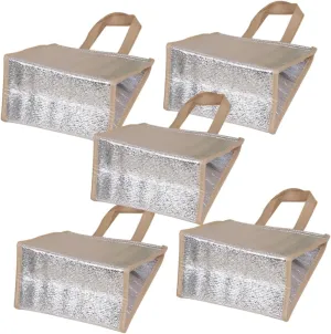 PRETYZOOM 5Pcs Handy Insulation Bag Portable Bento Bag for Hot Cold Food Storage for Office Travel Picnic and Grocery Needs Lightweight Easy to Clean Design