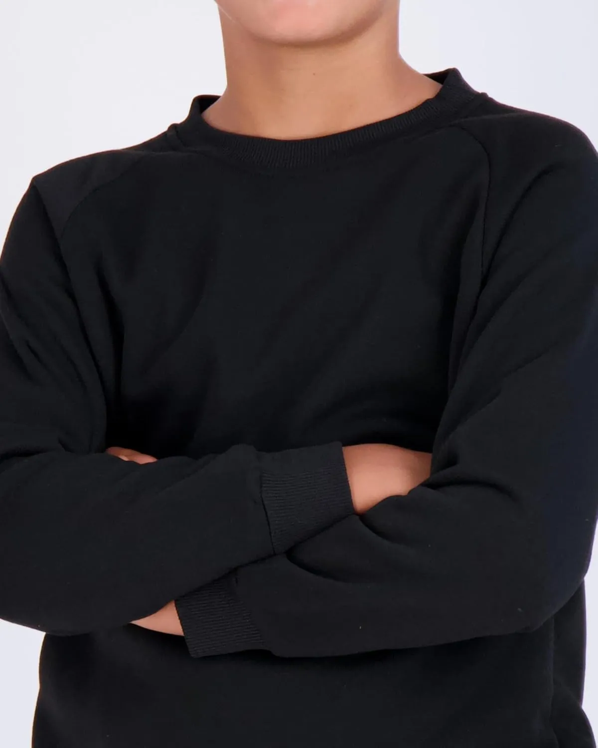 Real Essentials 3 Pack Boys' Fleece Crew Neck Long Sleeve Sweatshirt - Soft Pullover Sweaters for Youth Kids Boys & Girls